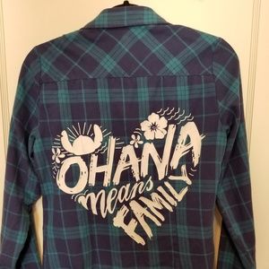Disney Lilo and Stitch Flannel Shirt
